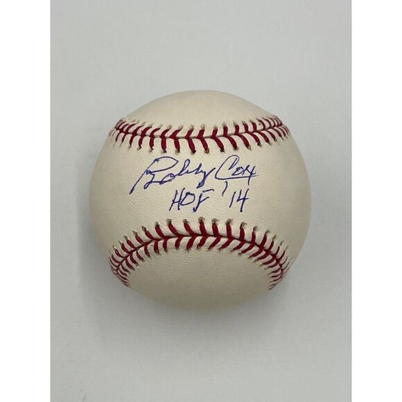 Bobby Cox Signed Baseball Rawlings MLB Baseball HOF 14 Inscribed Autographed JSA - Picture 2 of 9